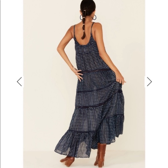 NWT Free People Midnight Dance Print Maxi Slip - Picture 4 of 8